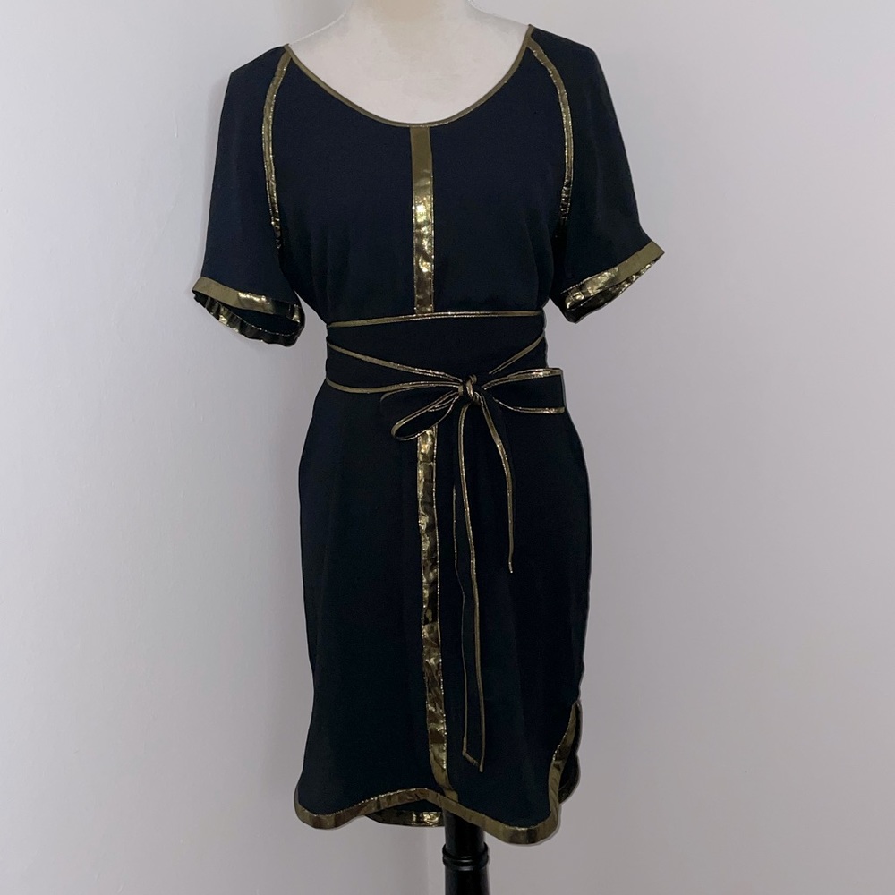 Black & Gold, BCBG dress, size XS-S. Only worn twice!!